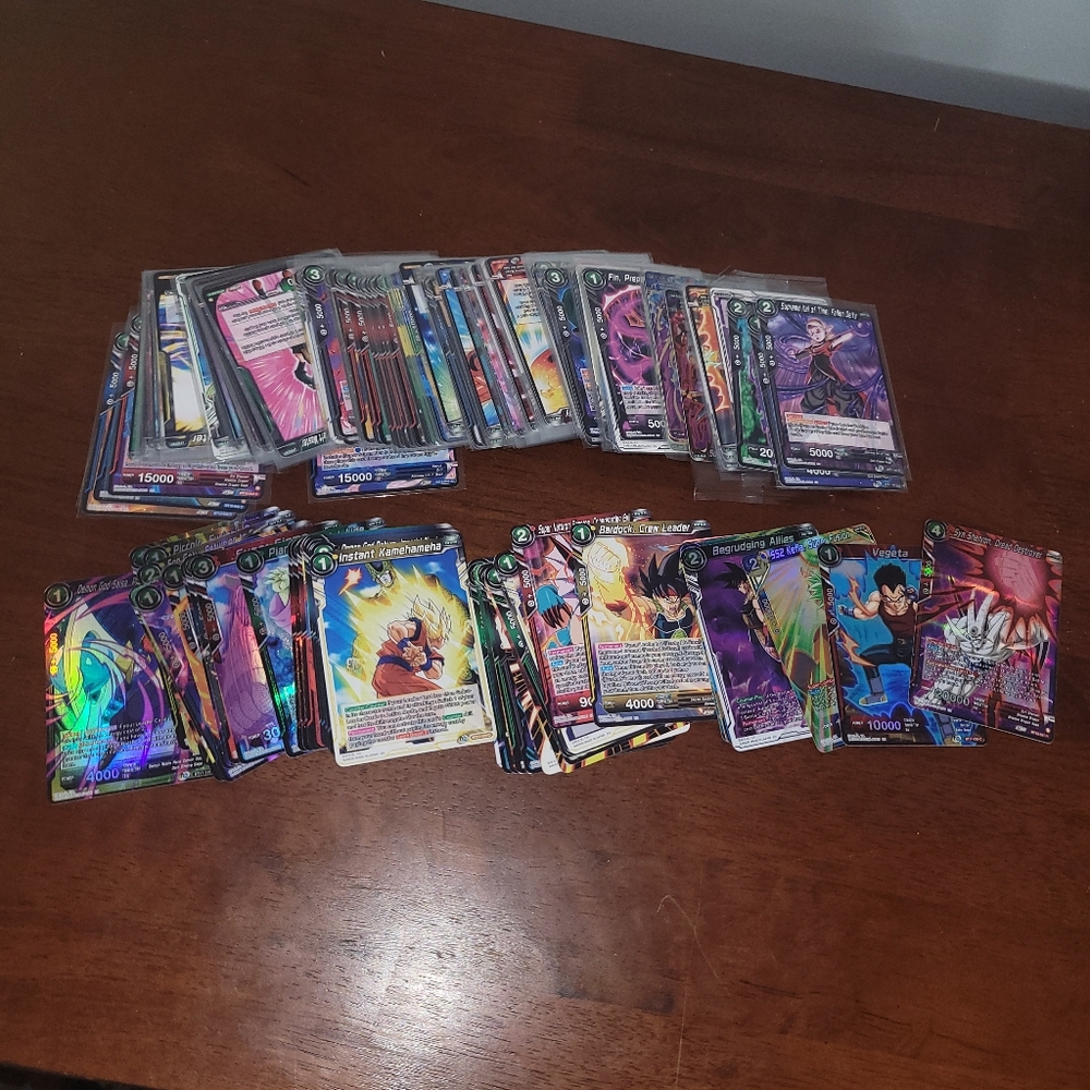 Lot Of Over 100 Dragon Ball Tcg Cards